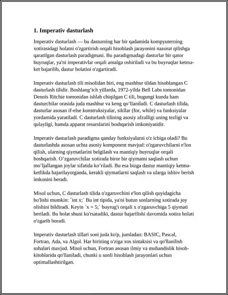 Imperativ dasturlash 3