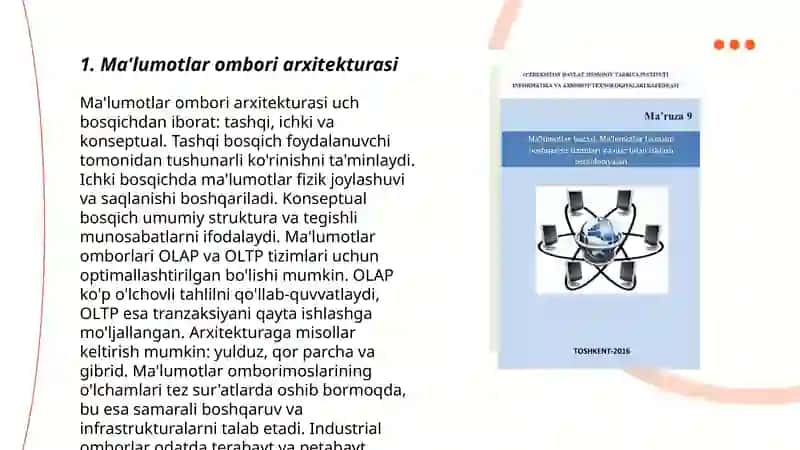 Maʼlumotlar ombori v ulardn foydalanish 3
