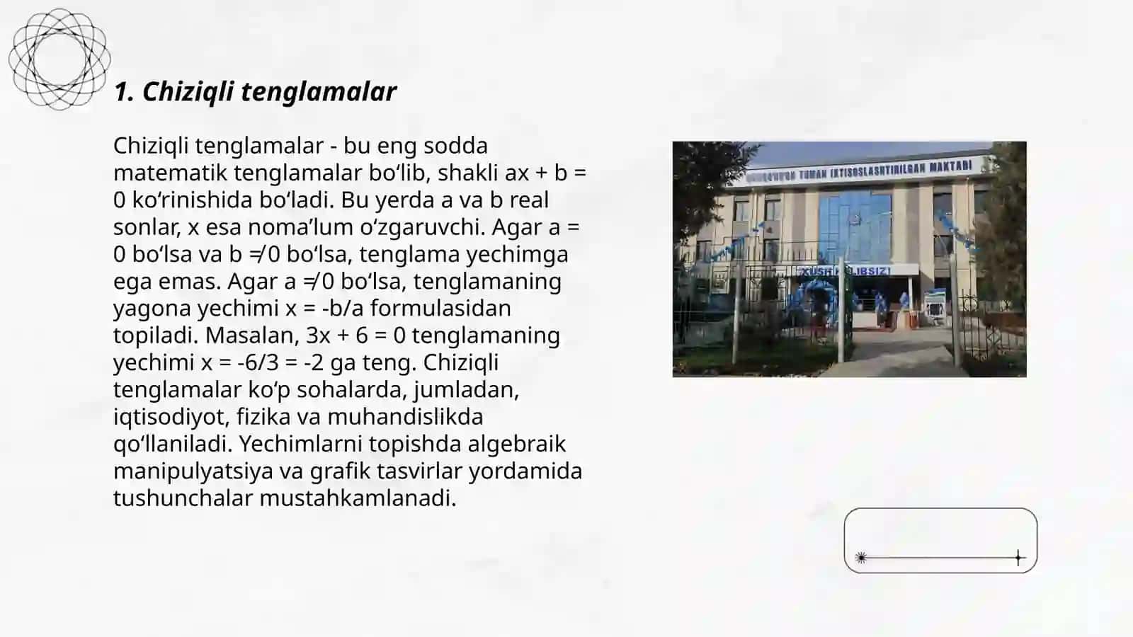Modulli tenglamalar. 6-7-sinflar talqinida 3