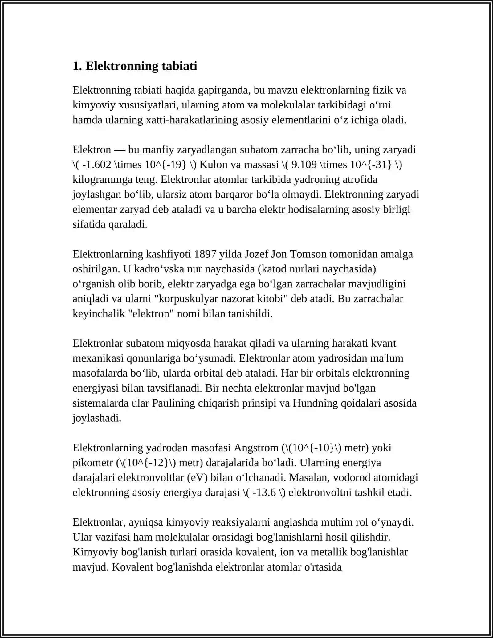 ELEKTRON VA DIFRAKSIYASI 3