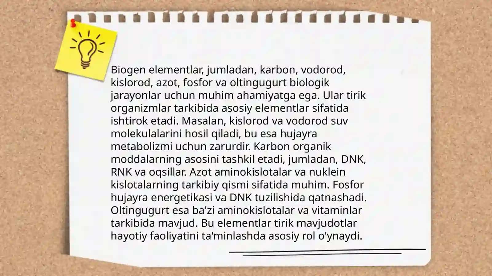 Biogen elementlar 3