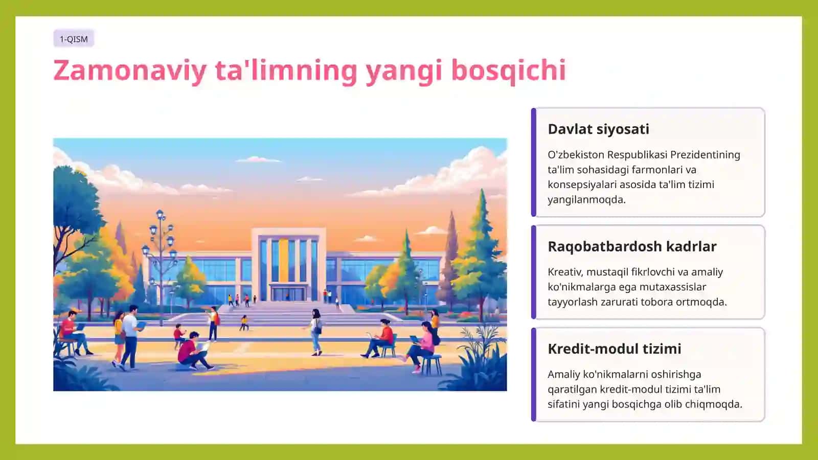 Umumkasbiy fanlarni o'rganishda noan'anaviy metodlar va ularni tanlash mezonlari 3