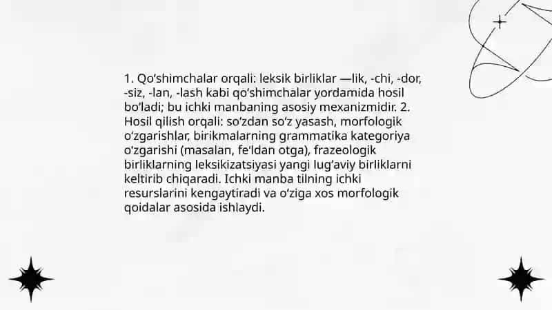 Lug’aviy sath taraqqiyotining ichki va tashqi manbalari 3