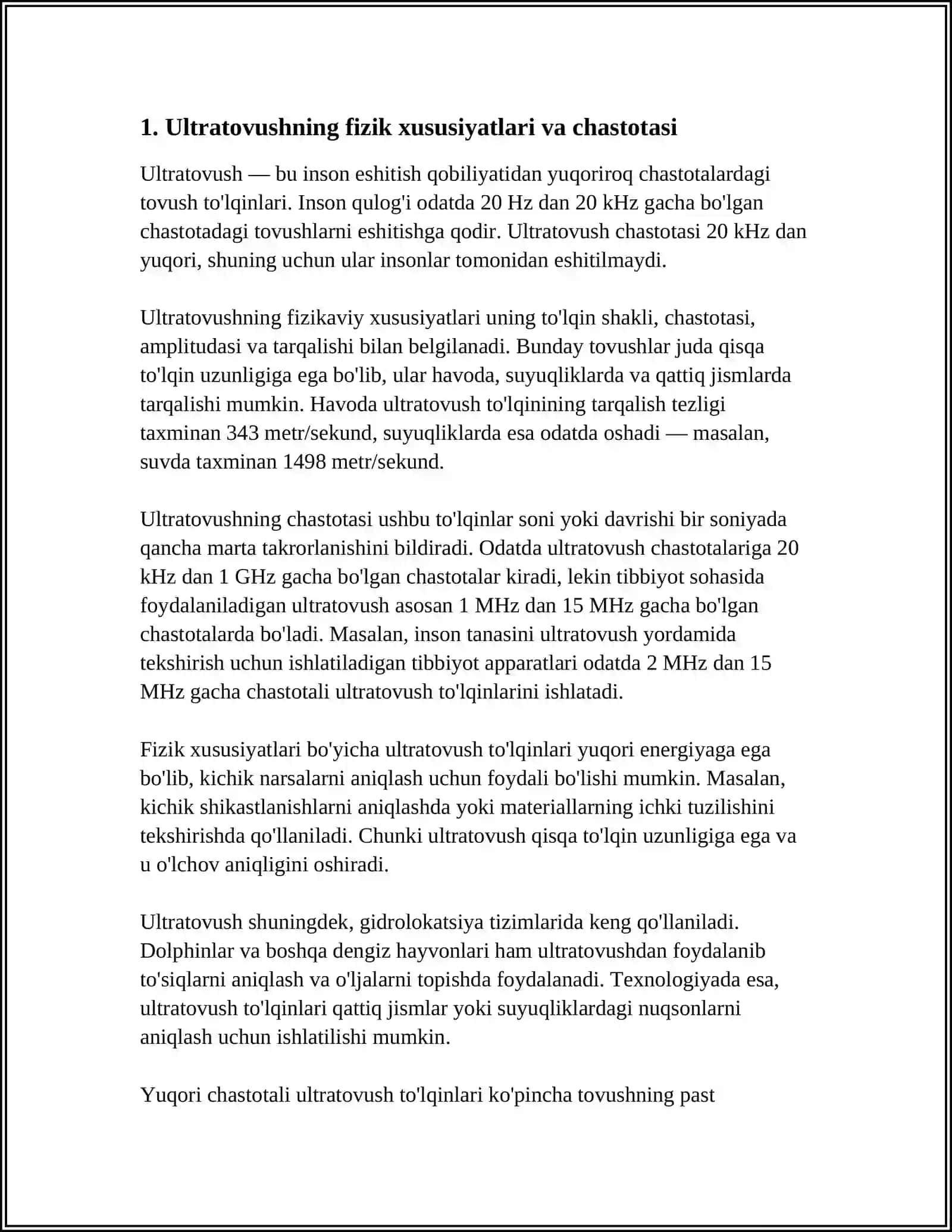 ULTRATOVUSH VA INFRATOVUSH REFERAT 3