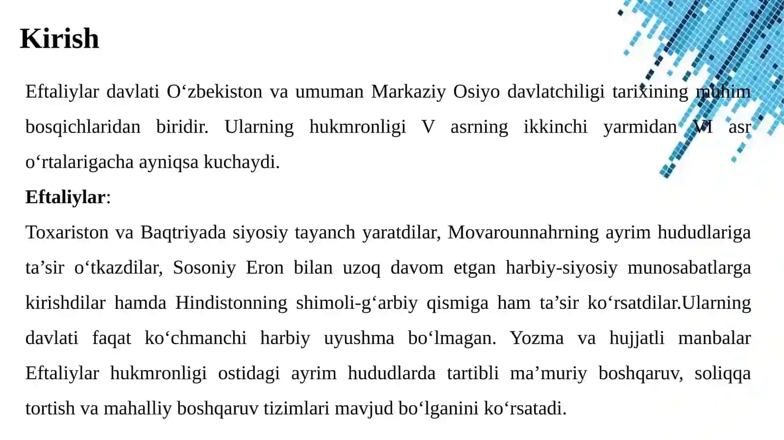 EFTALIYLAR DAVLATI: SIYOSIY TUZILISHI VA DAVLAT BOSHQARUVI TIZIMI 3