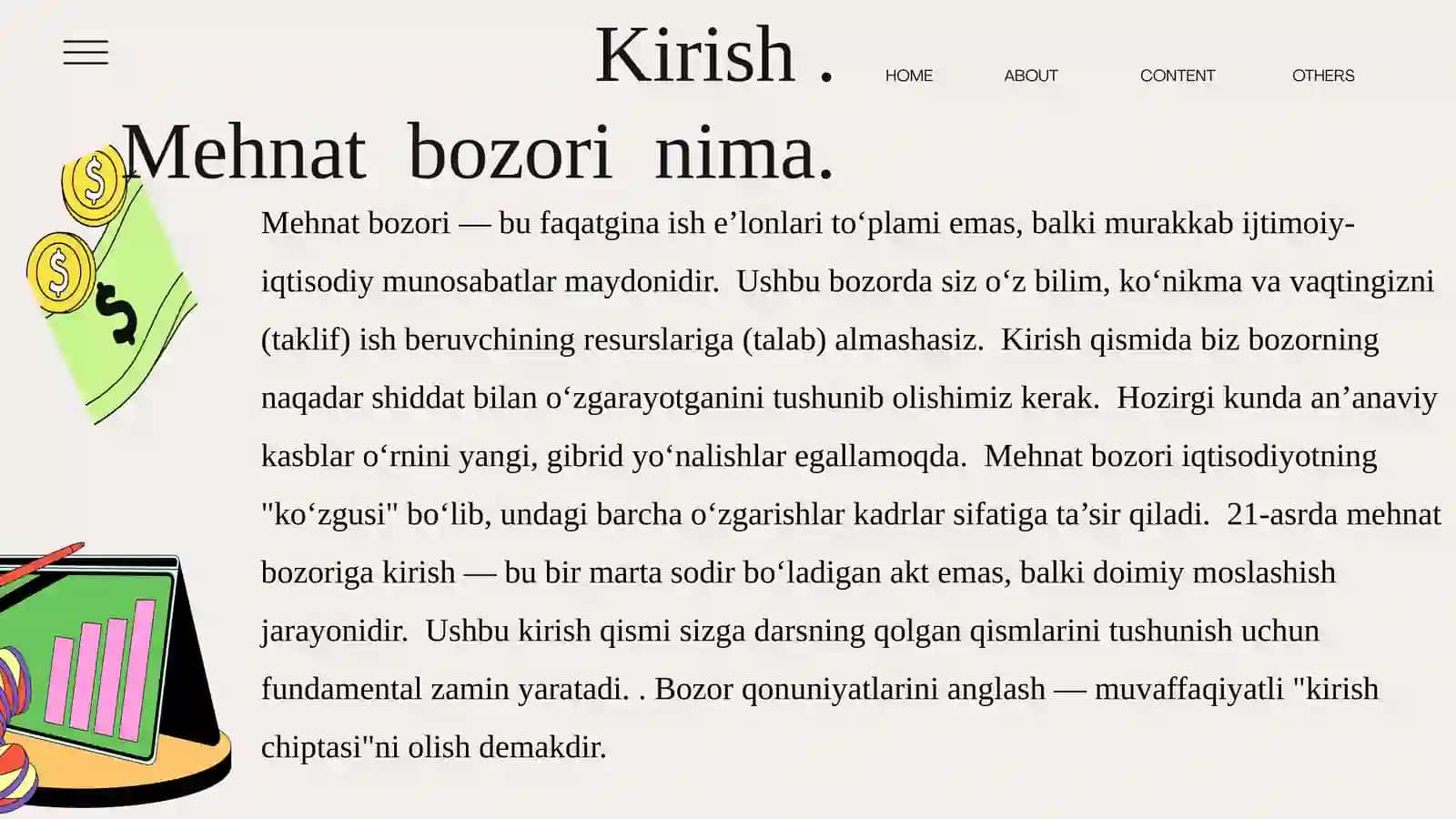 Mehnat bozoriga kirib borish AKKK 3