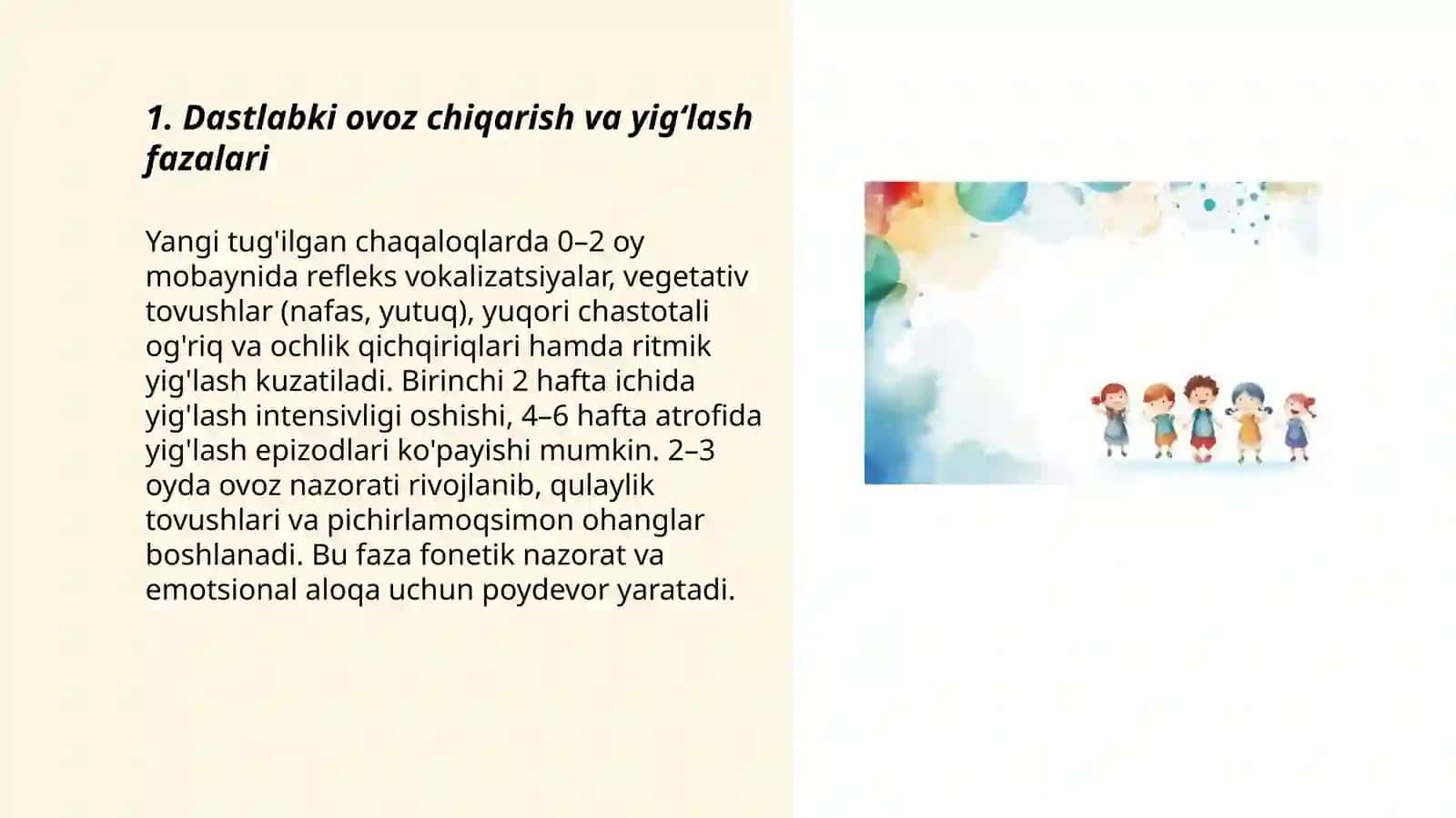 Bolalar nutqida o'zgarishlar 3