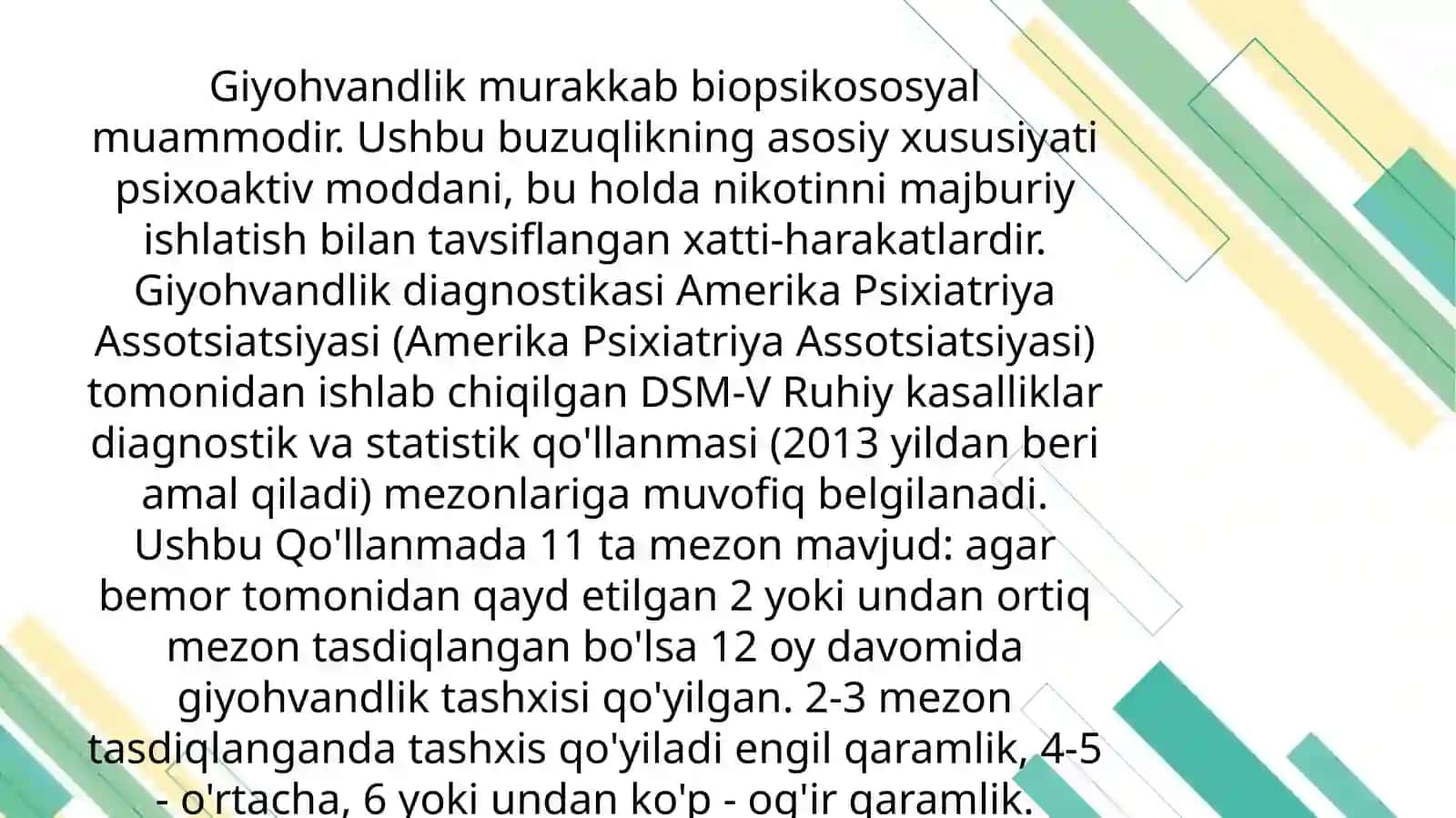Nikotinizm va uning asoratlari 3