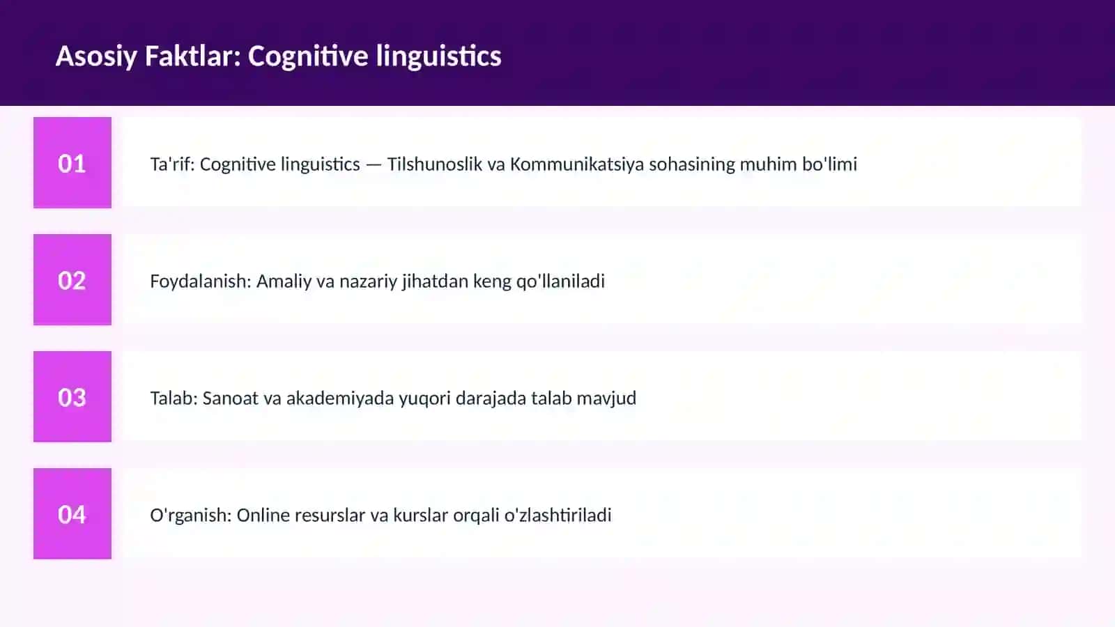 Cognitive linguistics 3