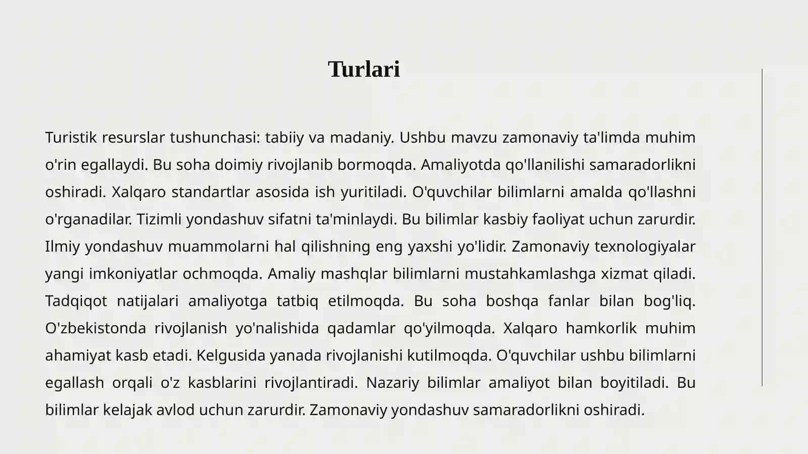 Turistik resurslar 3