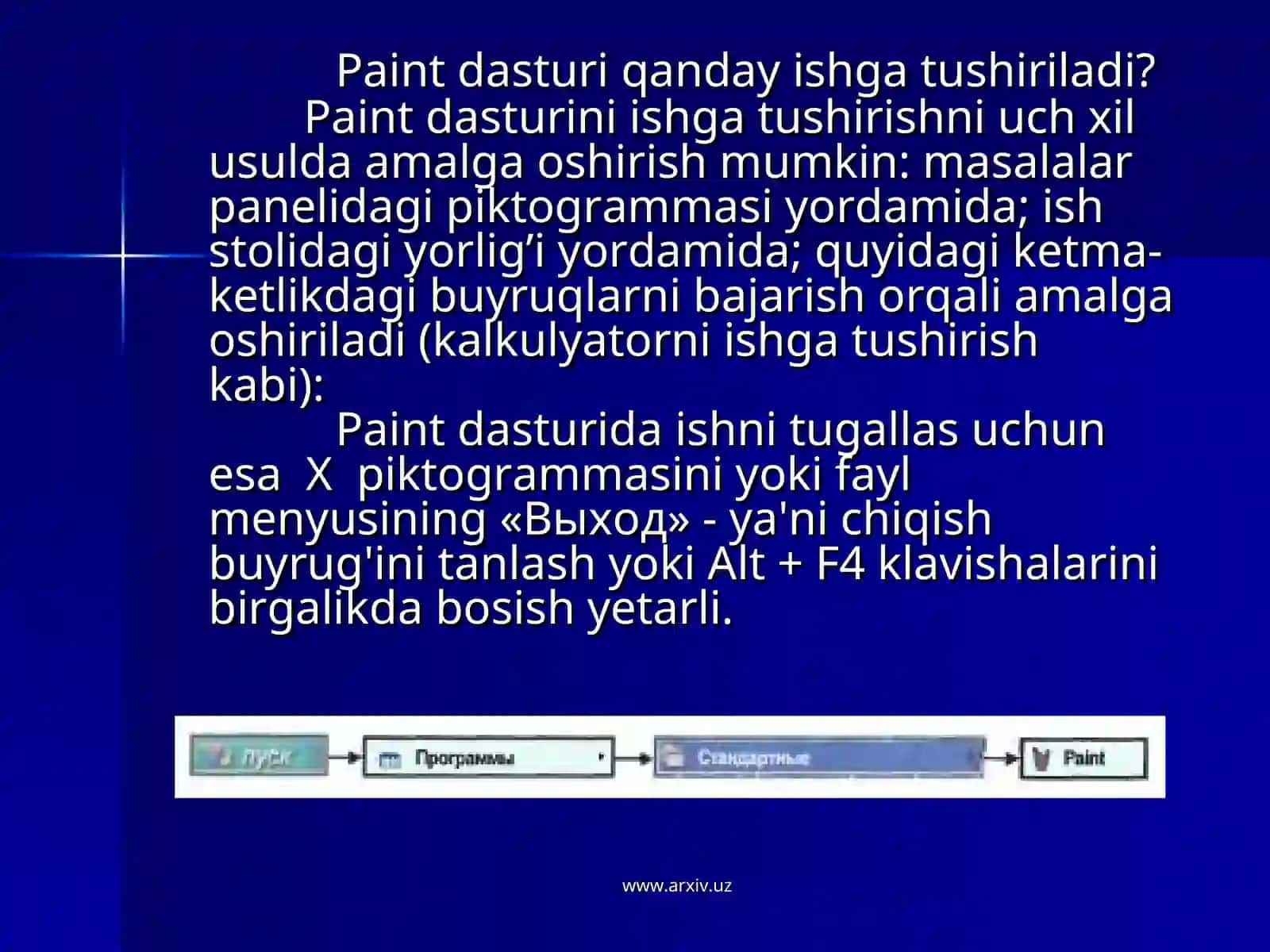 Paint dasturida ishlash 3