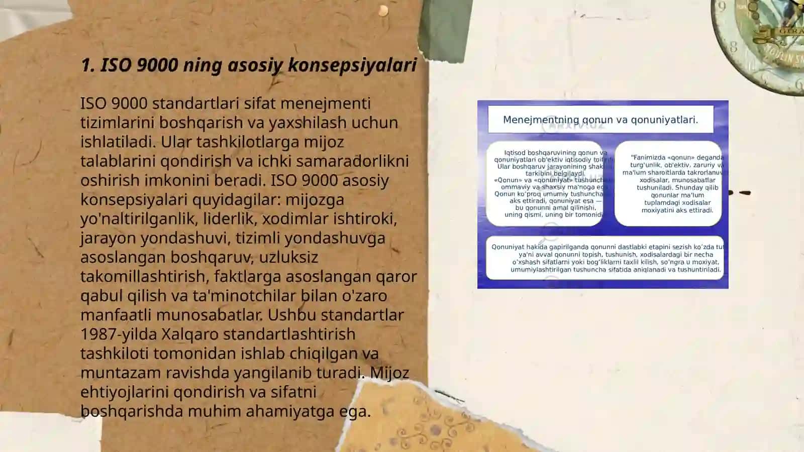 ISO 9000xalqaro standarti va sifatini boshqarish tizimlari 3