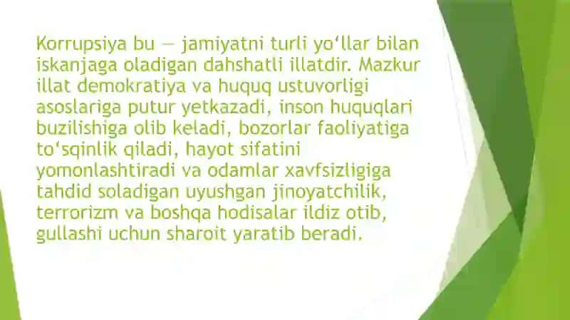 Korrupsiyaning shakillari 3