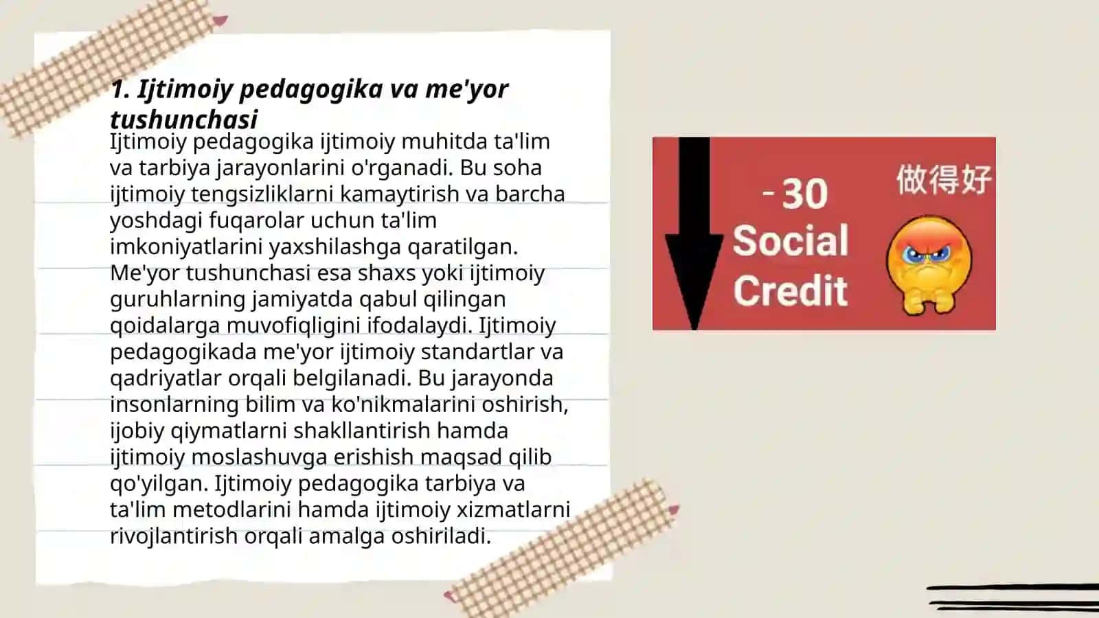 Ijtimoiy pedagogikada meʼyor va meʼyordan oʻqish 3