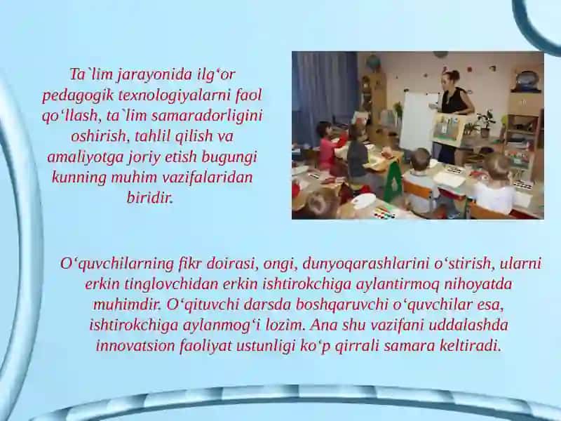 Pedagogik texnologiyalar asosida ta'shili sa'g'day 3