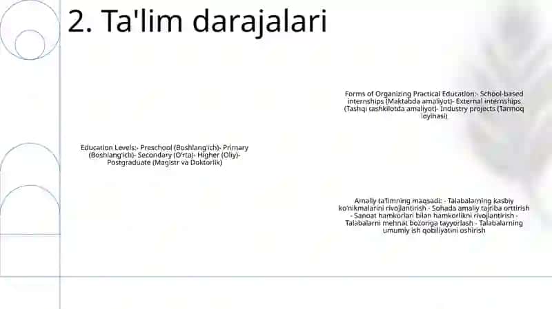 OʻQuv Va Pedagogik Amaliyotni Tashkil Etish Shakllari 3