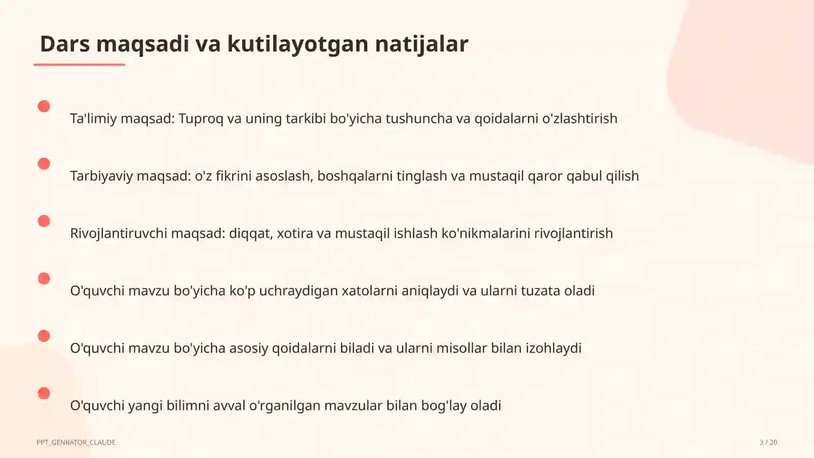Tuproq va uning tarkibi (2-sinf) 3
