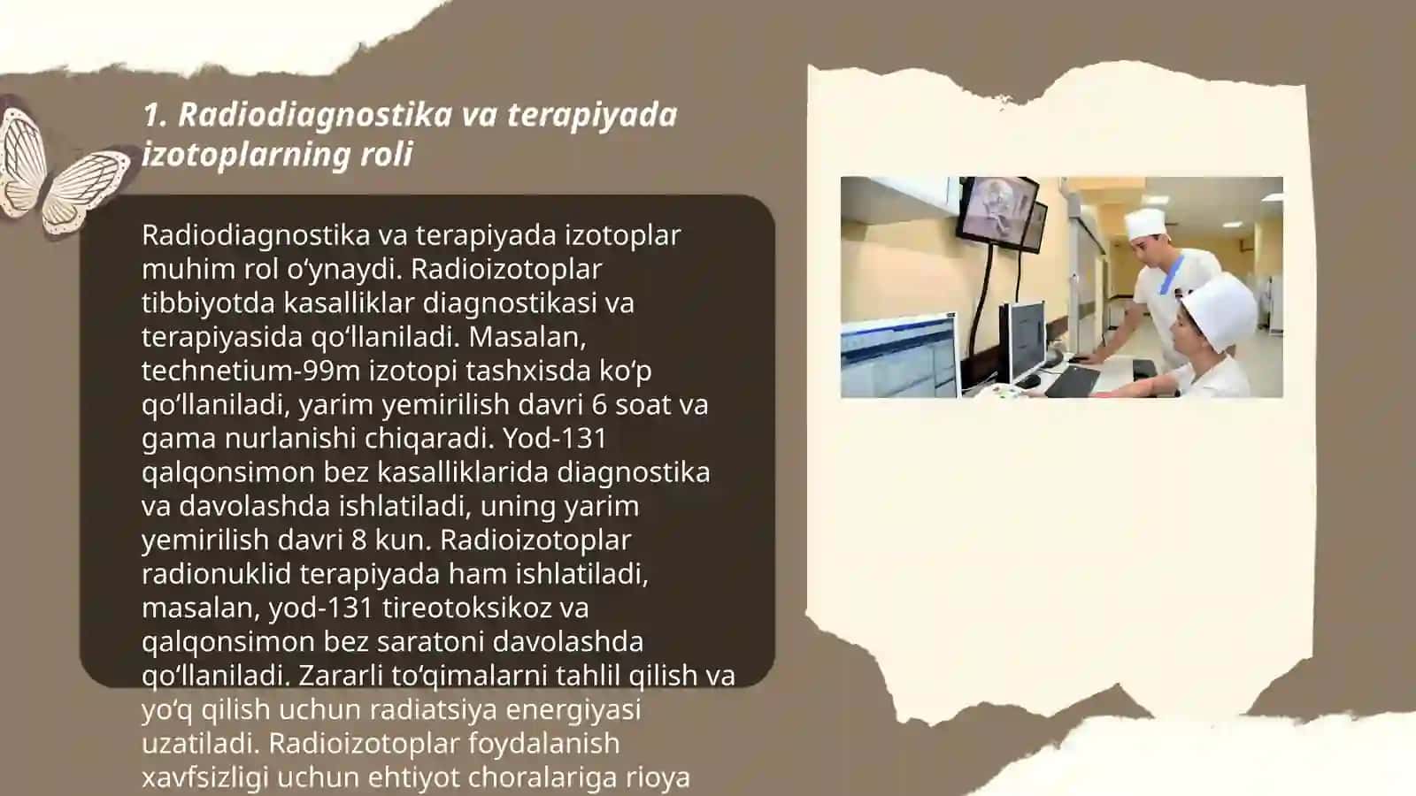 Radiodiagnostika va terapiyada izotoplarning roli 3