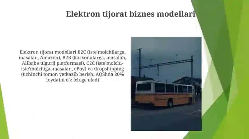 Elektron tijorat biznes modellari 3