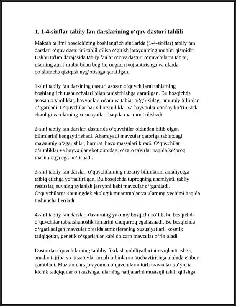 1-2-3-4-SINFLAR TABIY FAN DARSLIGI BILAN TANISHISH VA TAHLIL QILISH 3