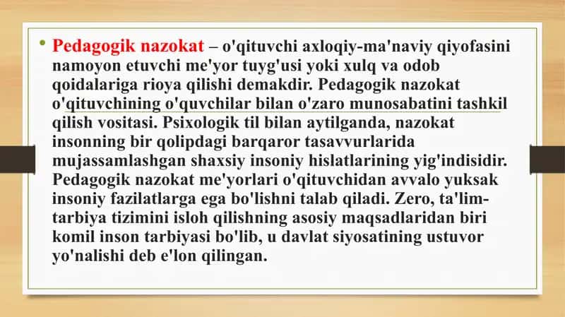 Pedagogik nazokat va odob-axloq 3