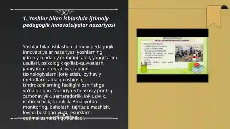 Yoshlar bilan ishlashda ijtimoiy pedagogik inavatika va loyihaviy faoliyat 3
