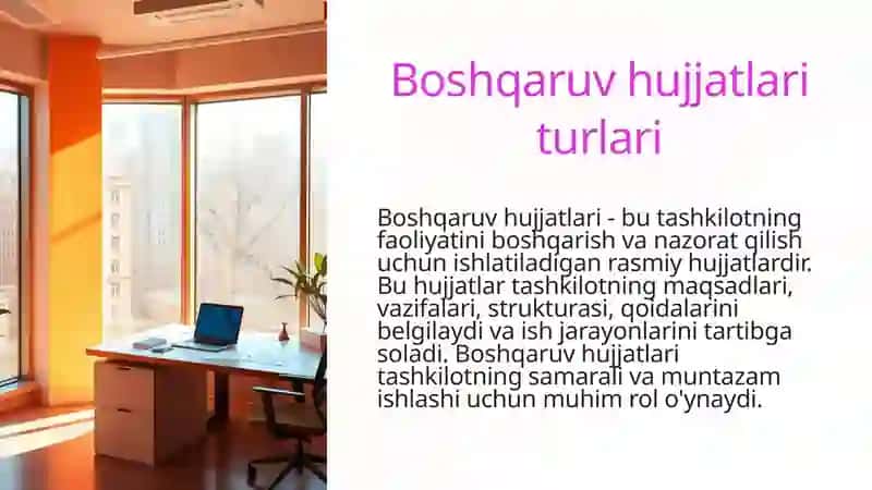 Boshqaruv hujjatlari 3
