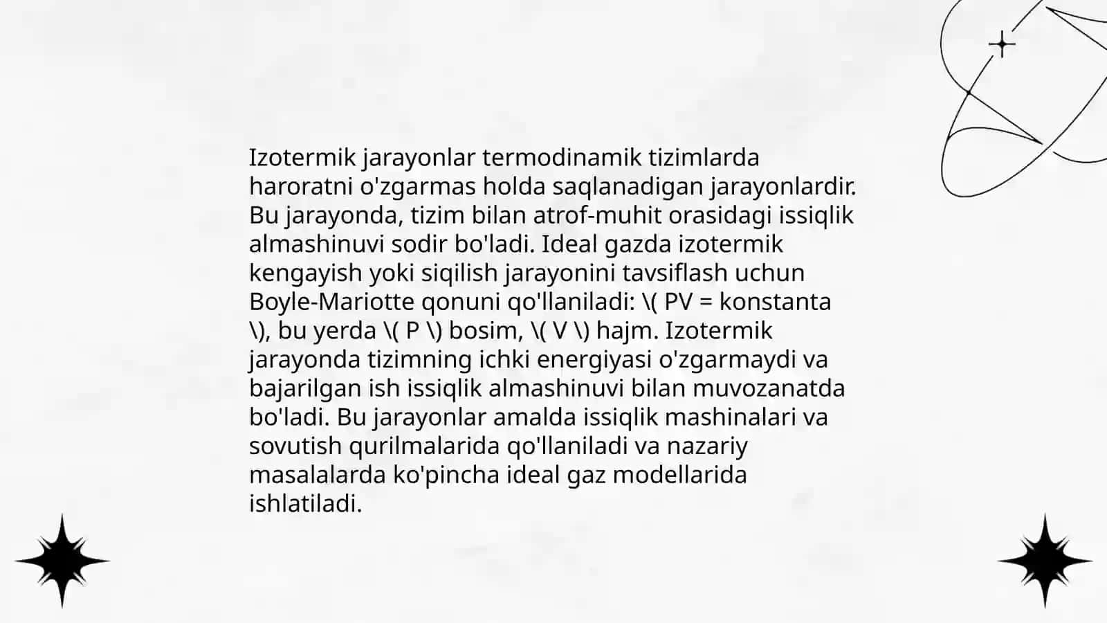 Izobarik izotermik izoxorik izotermik patensial entalpiya va entropiya òzgarishlari asosida kimyoviy reaktsiyalarning yònalishini belgilash 3