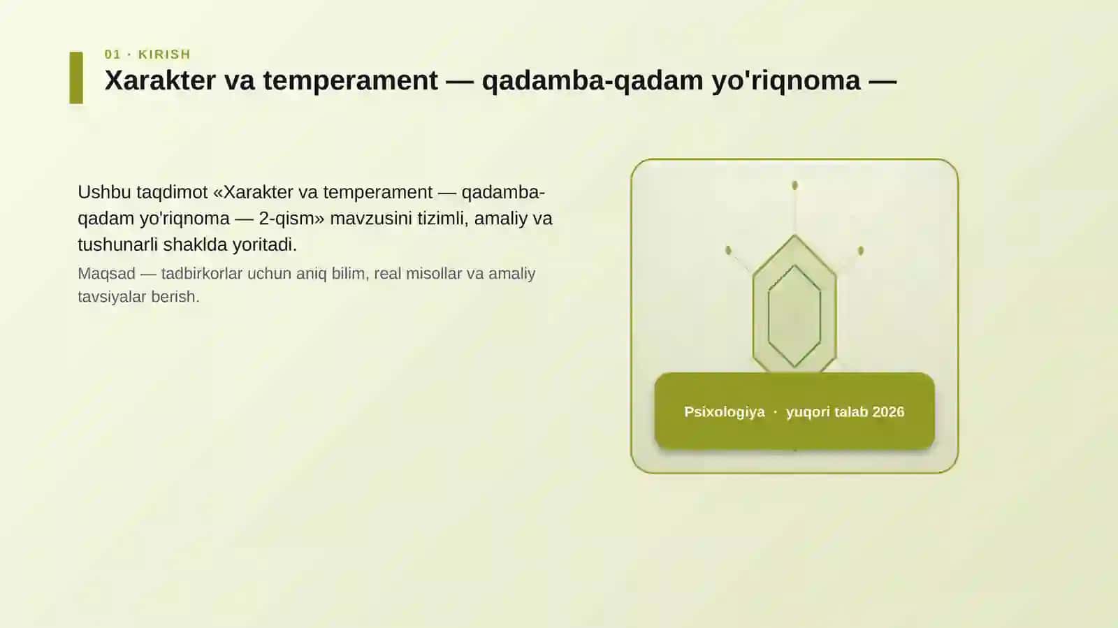 Xarakter va temperament — qadamba-qadam yo'riqnoma — 2-qism 3