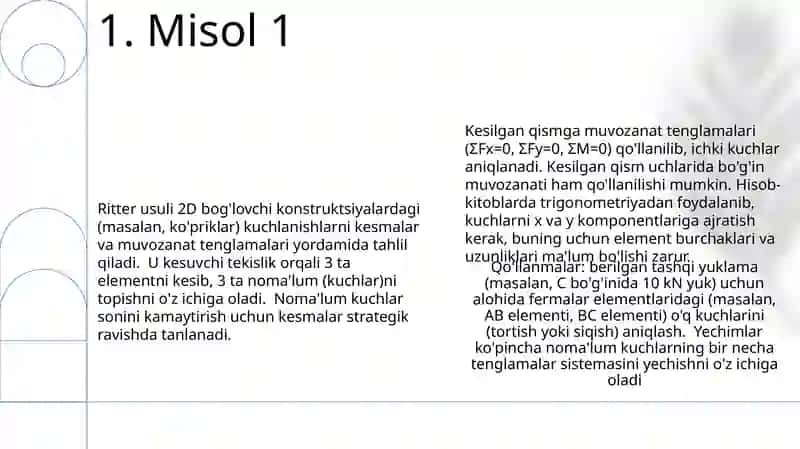 Ritter usuli afzalliklari va kamchiliklari 3