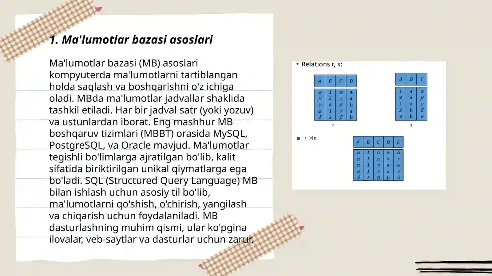 Relyatsion algebra 3