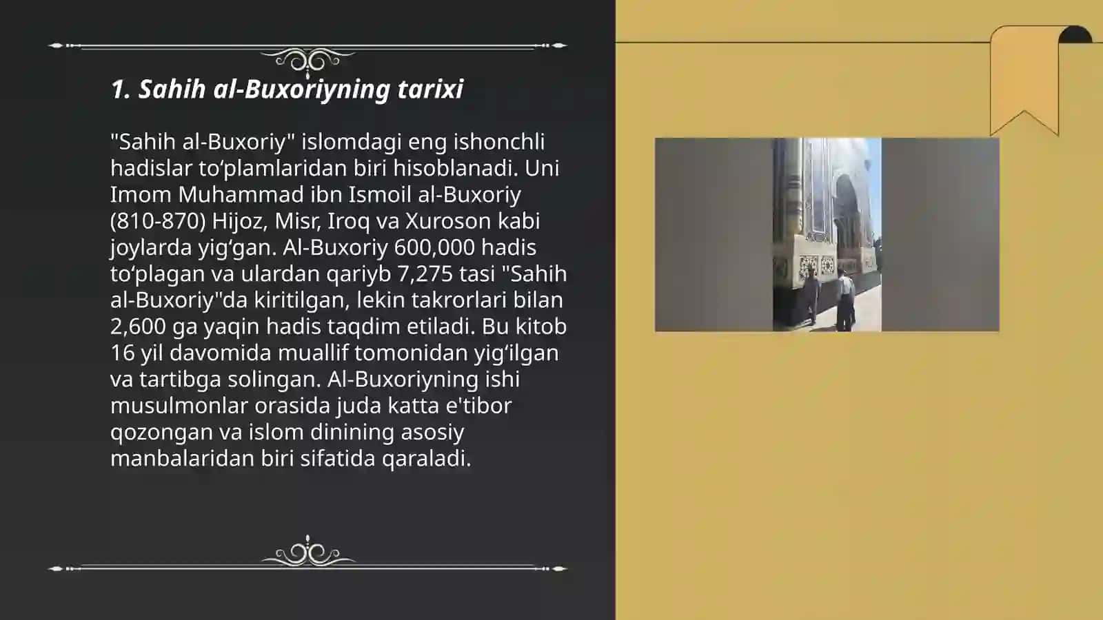 Sahih al-Buxoriy Hadislari 3