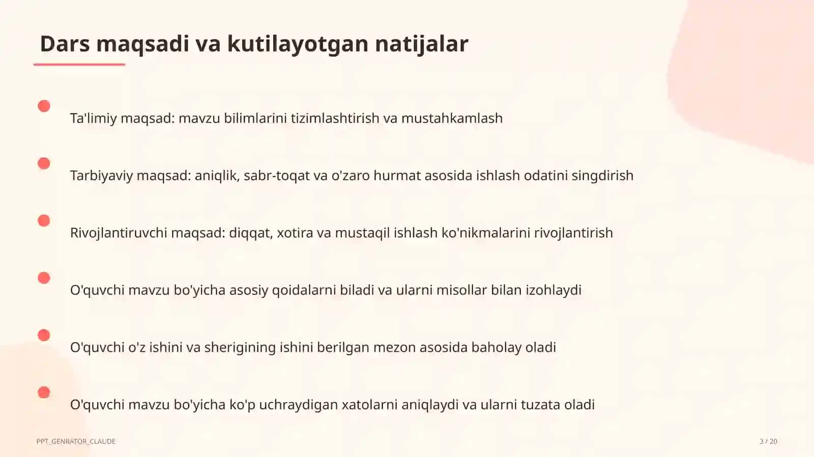 Tabiiy fanlar soatlari 3