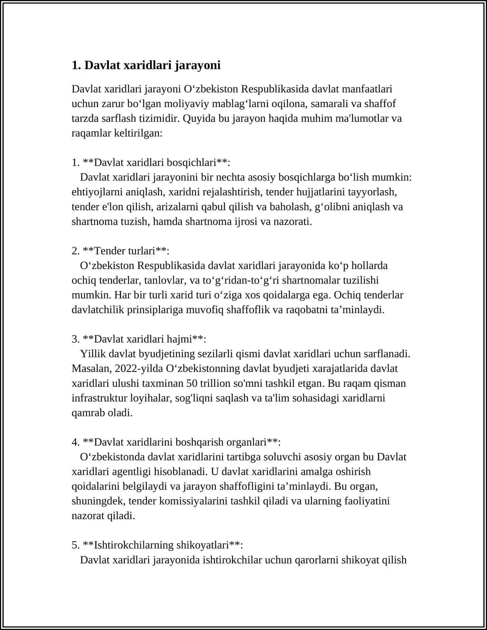 DAVLAT XARIDLAR TIZIMI 3