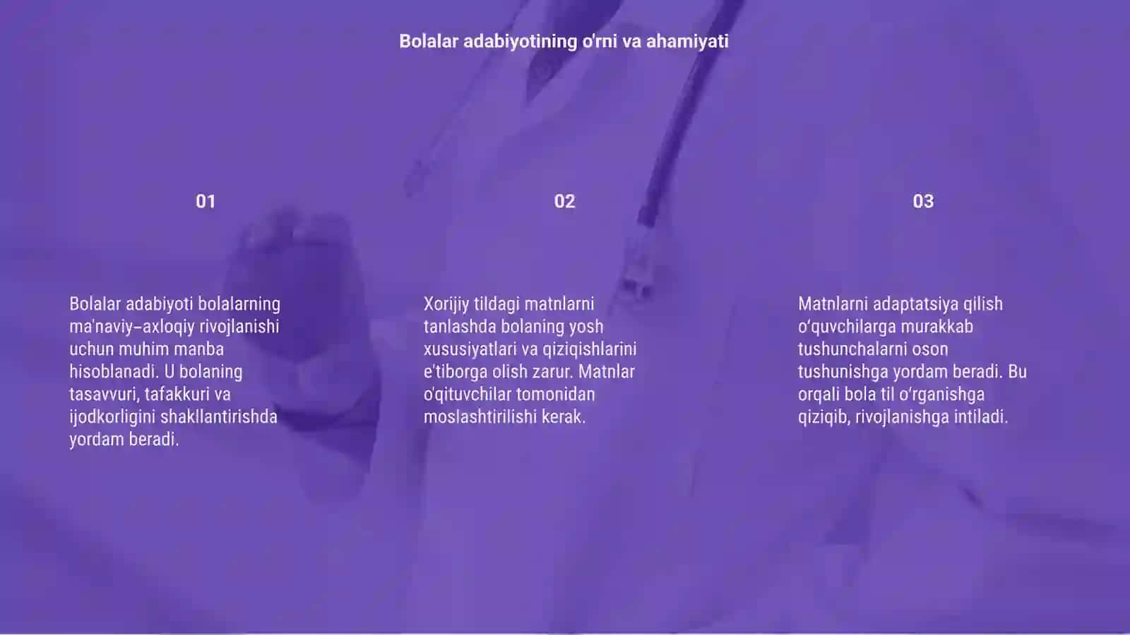Bolalar adabiyotini o'qitishda xorijiy tildagi matnlarni tanlash va adaptatsiya qilish 3
