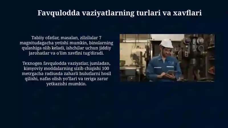 Ishchilarni Favqulotda Himoya Qilish Usullari 3
