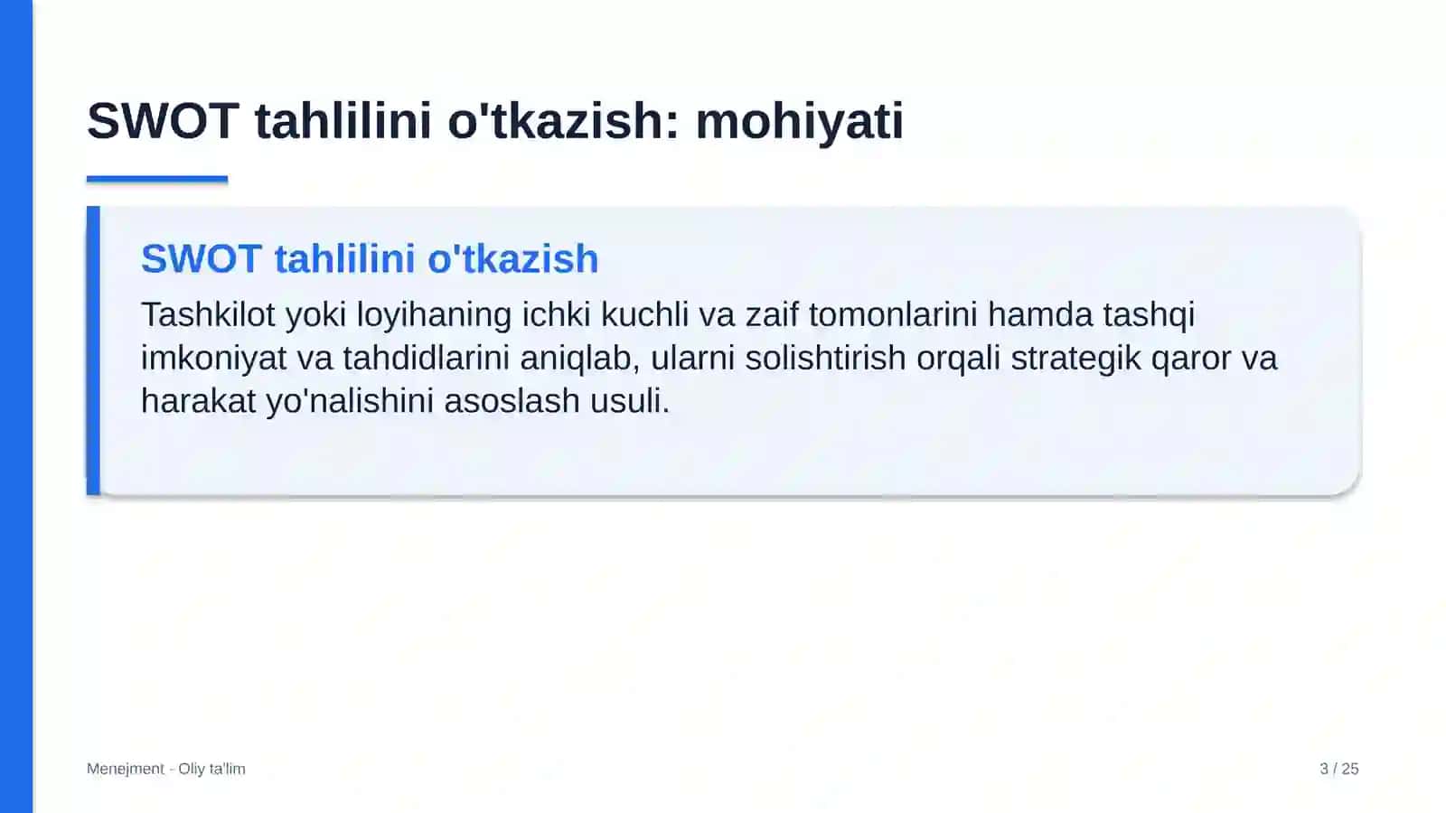 asalarichilikda swot tahlilini o'tkazish 7973 3