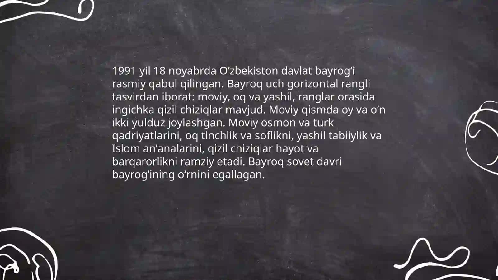 Oʻzbekiston respublikasi davlat ramzlarining qabul qilinishi 3