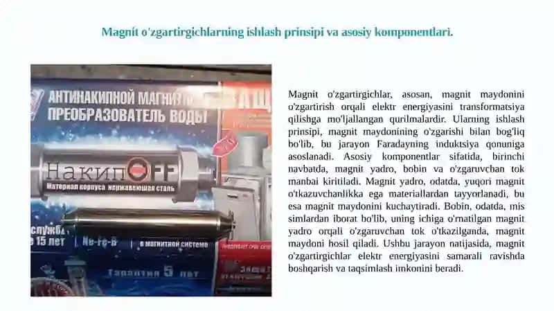 Magnit o'zgartirgichlar 3