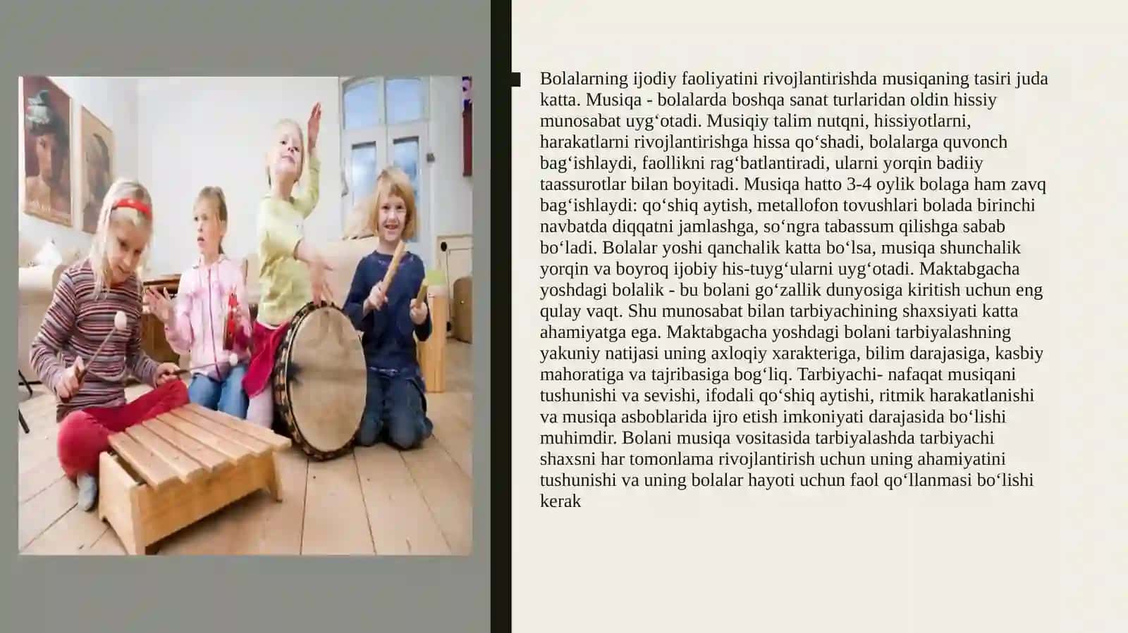 Bolalarga Musiqiy Tа’lim Berishda Tarbiyachinig Faoliyati 3