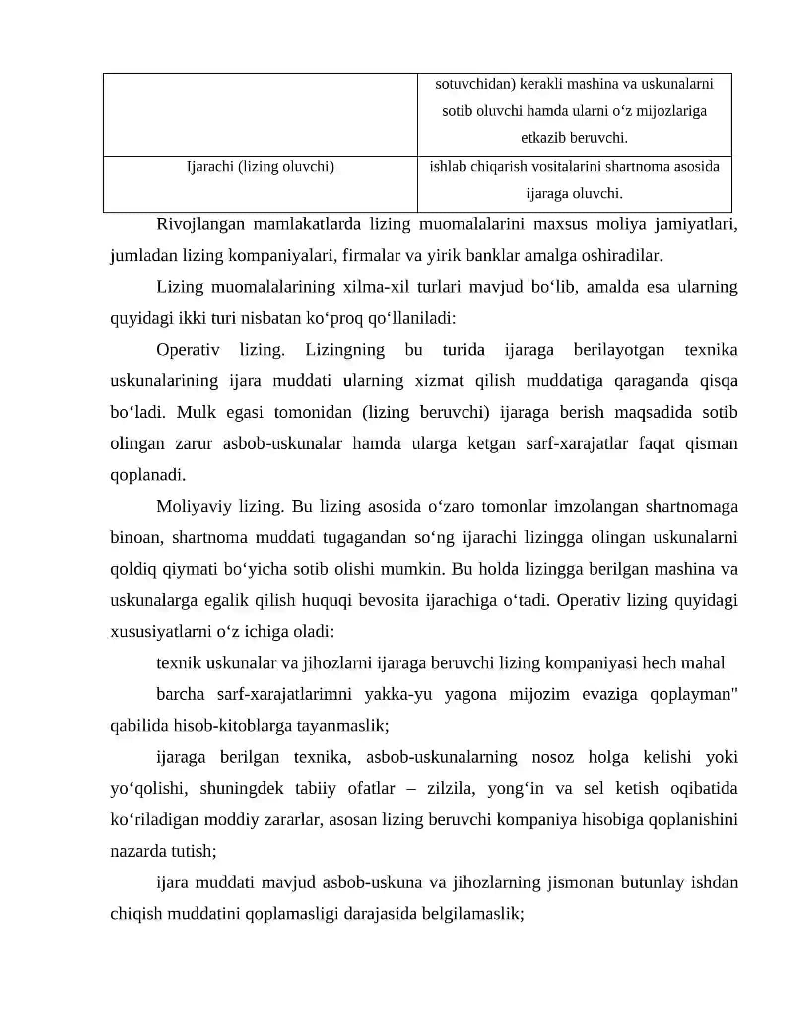 Lizing kreditlaridan foydalanish 3