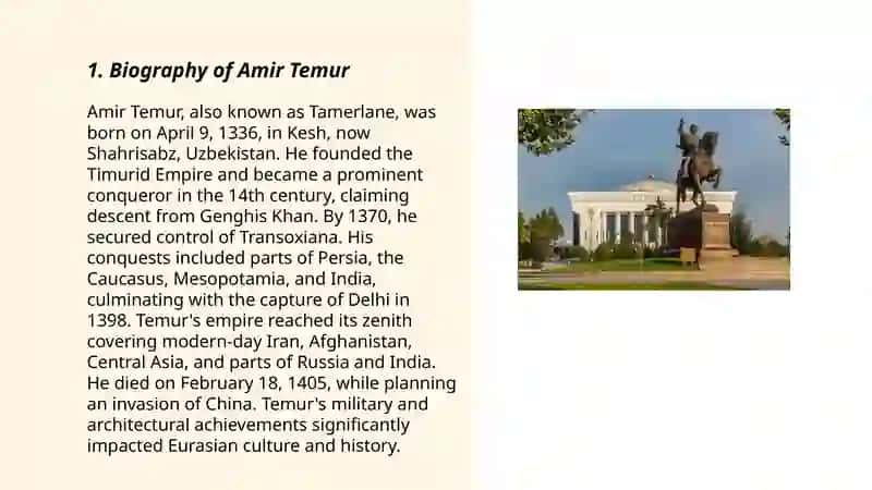 Amir Temur museum 3