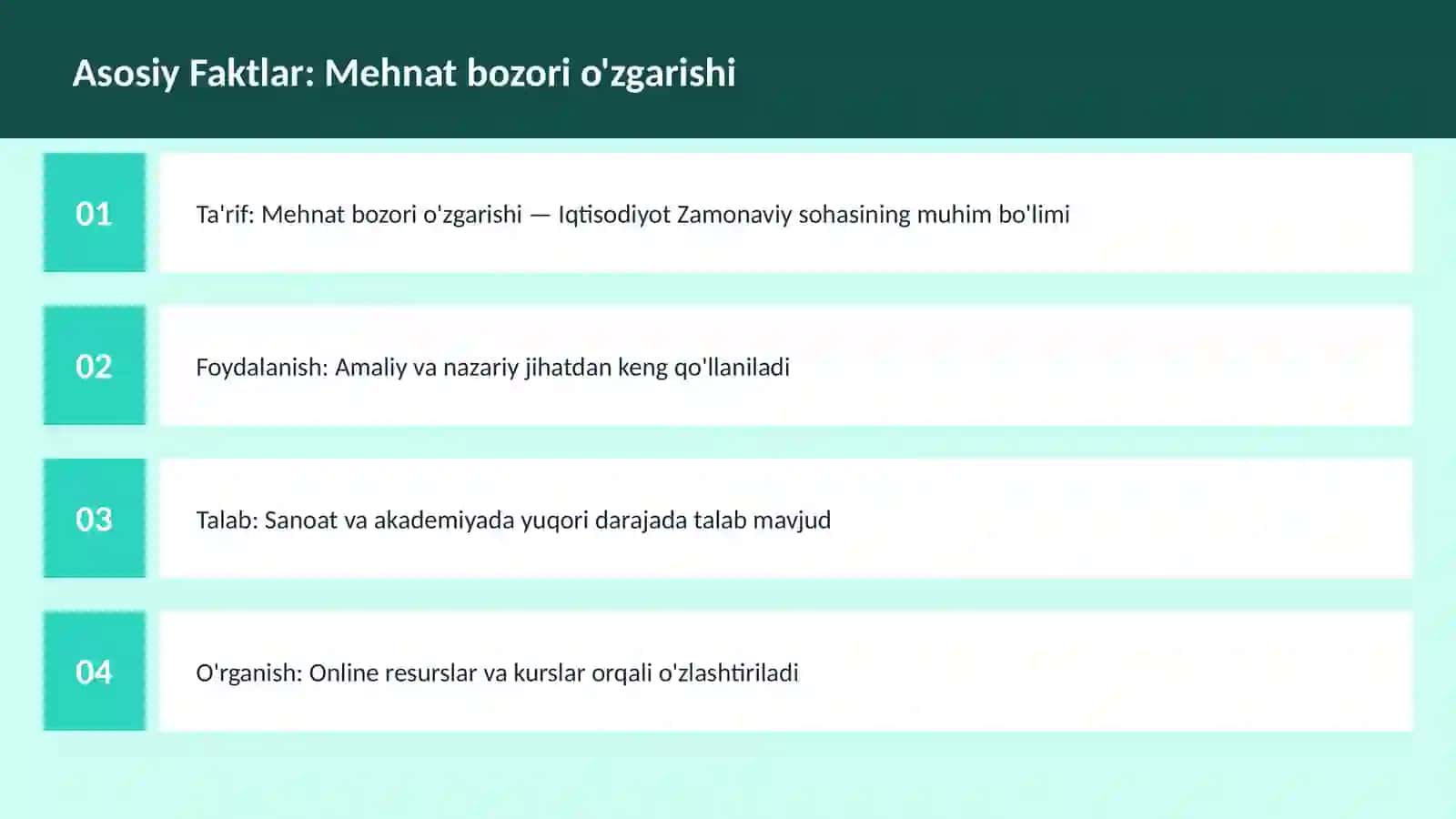 Mehnat bozori o'zgarishi 3
