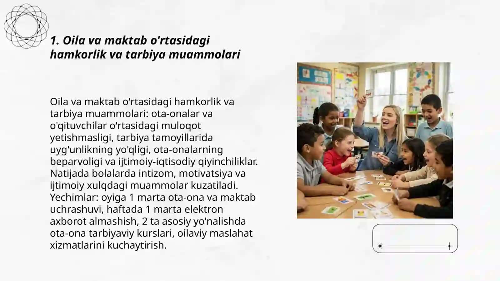 Oila va maktab o'rtasidagi hamkorlik va tarbiya muammolari 3