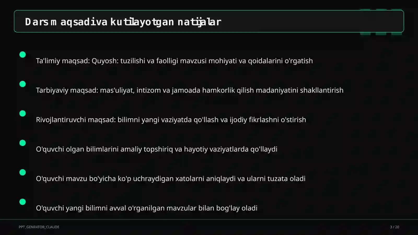 Quyosh: tuzilishi va faolligi (11-sinf) 3