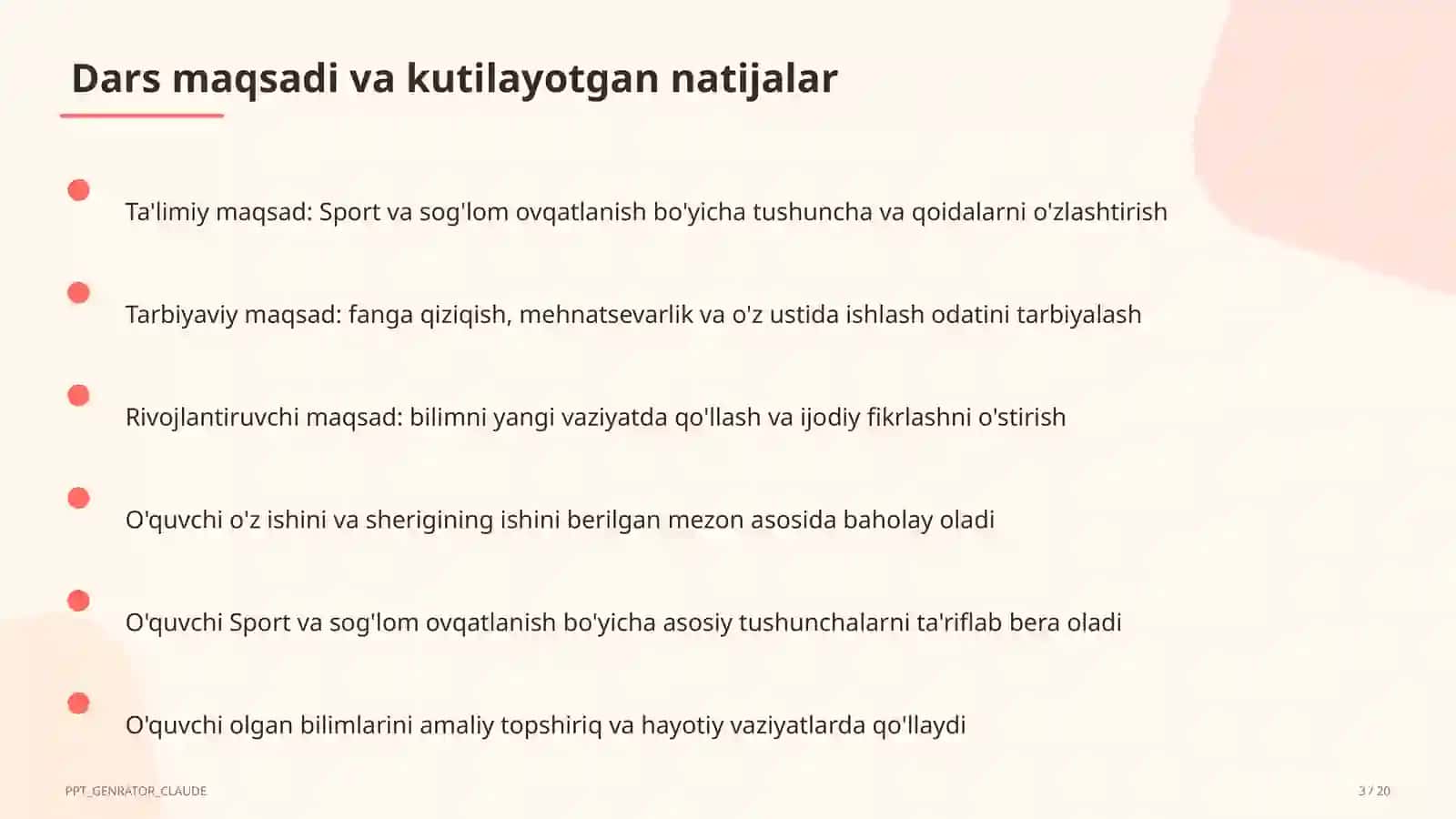 Sport va sog'lom ovqatlanish (8-sinf) 3