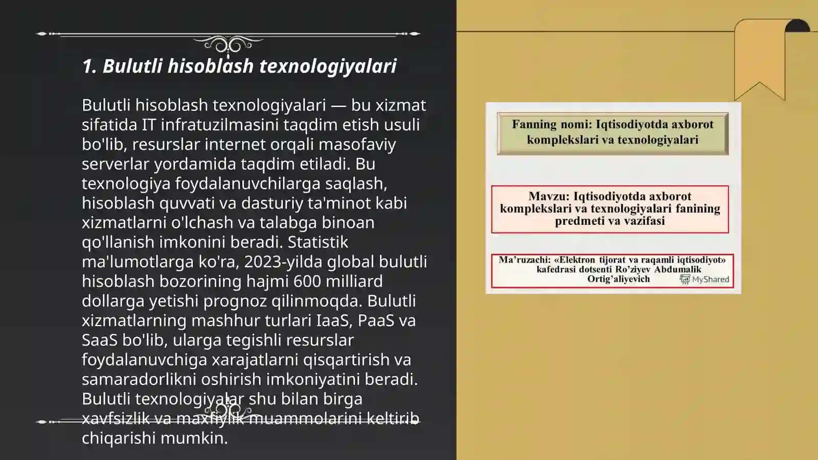 Raqamli iqtisodiyotning asosiy texnalogiyalari 3