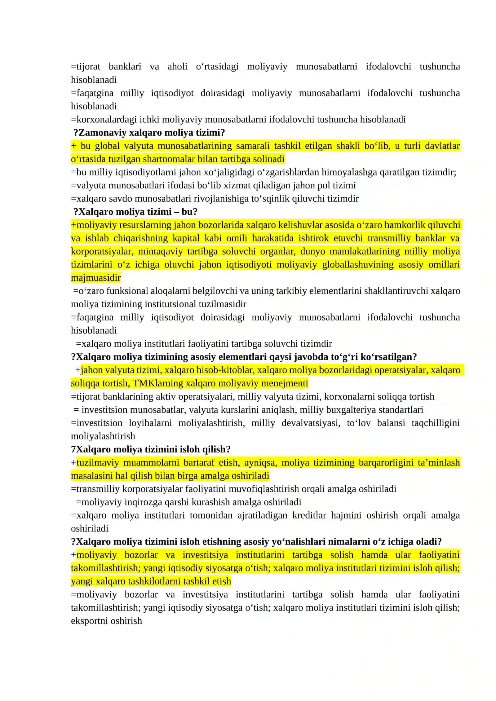 Xalqaro moliya va Globallashuv 3