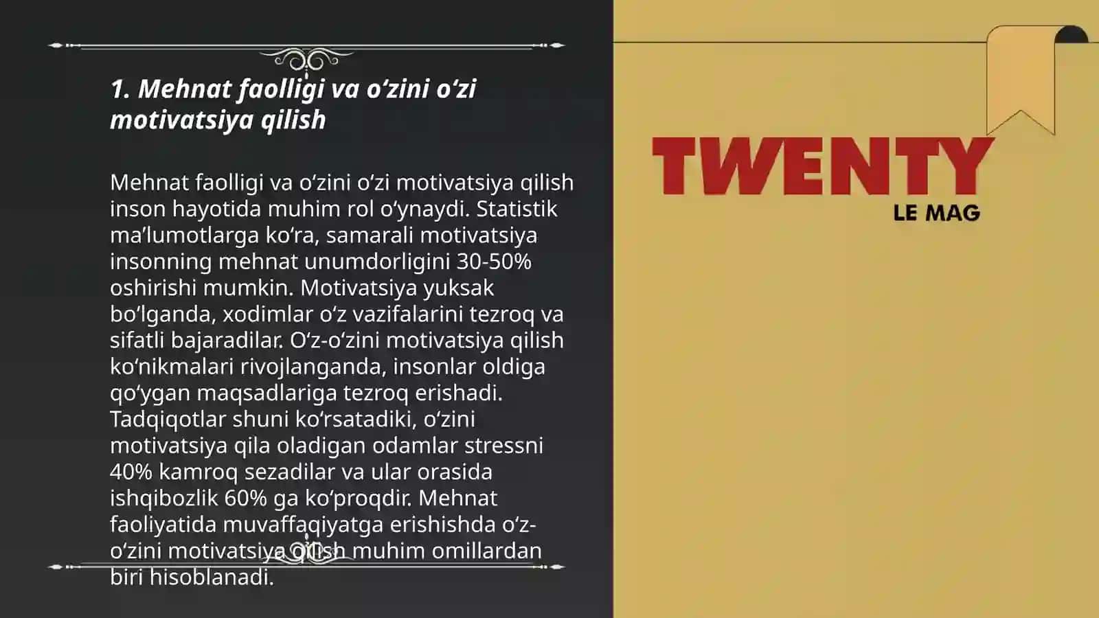 Mehnat ming psixologik komponentlari 3