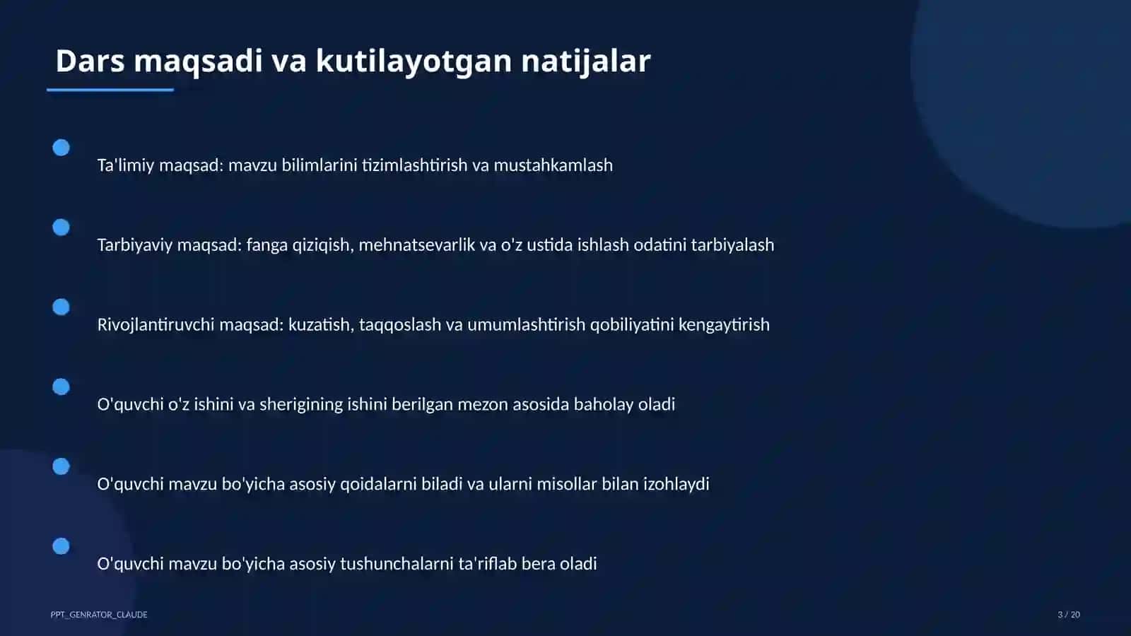 Hayot yo'lini tanlash: maqsad va reja (11-sinf) 3